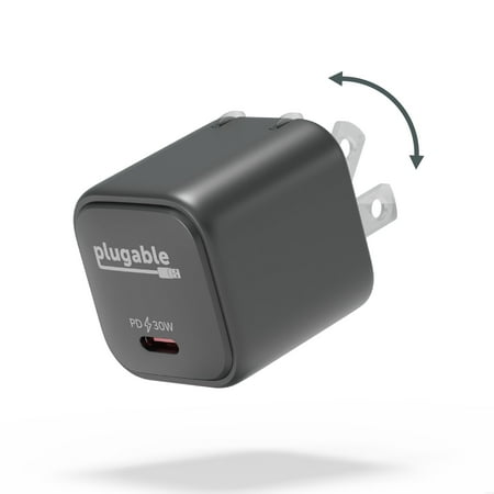 Plugable GaN USB C Charger Block, 30W Portable Charger