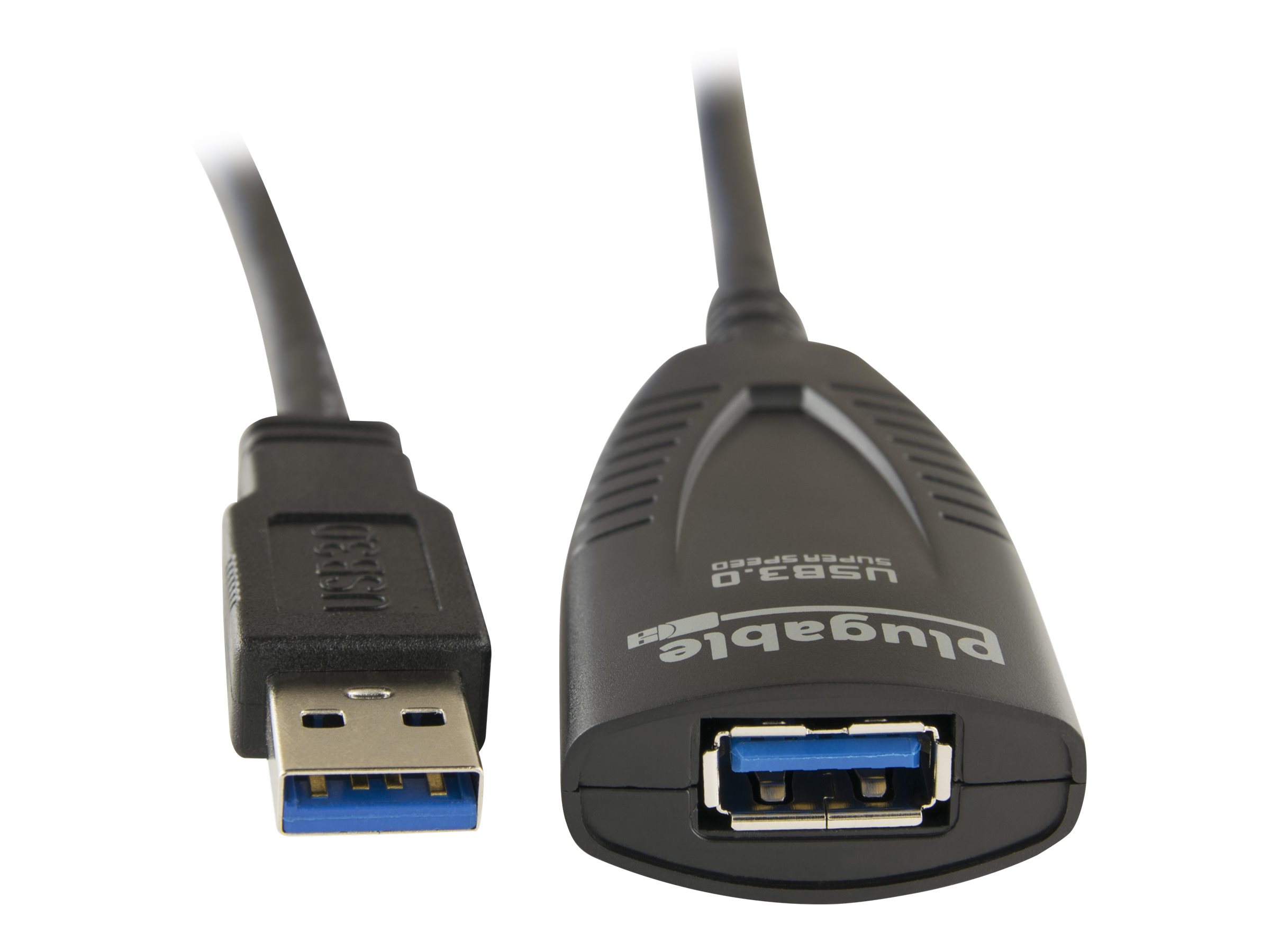 Plugable 5 Meter (16 Foot) USB 3.0 Active Extension Cable with AC Power Adapter and Back-Voltage Protection - image 1 of 6