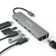 7-in-1 USB C Hub Multiport Adapter with Ethernet