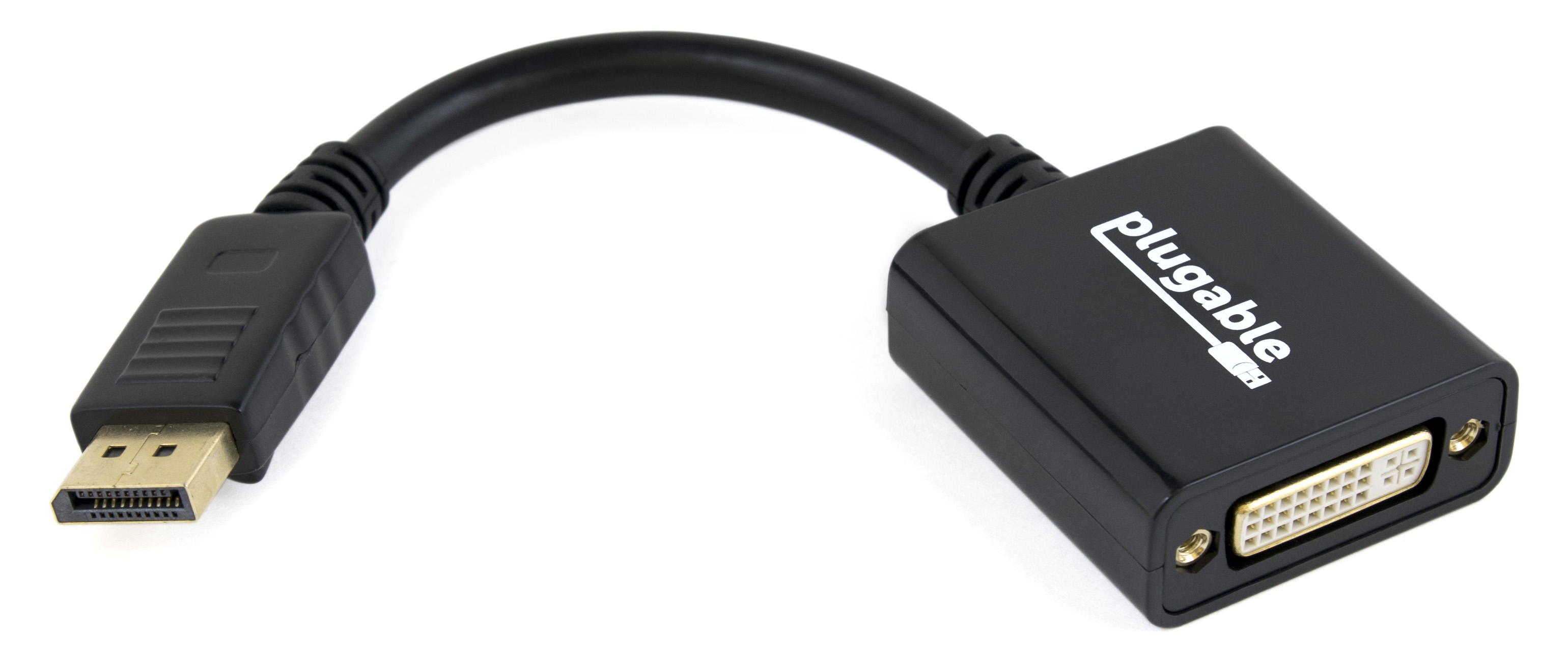 Plugable DisplayPort to DVI Adapter (Supports Windows and Linux Systems and Displays up to 1920x1200@60Hz, Passive) - image 1 of 5