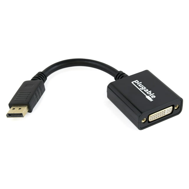 Plugable DisplayPort to DVI Adapter (Supports Windows and Linux Systems and Displays up to 1920x1200@60Hz, Passive)