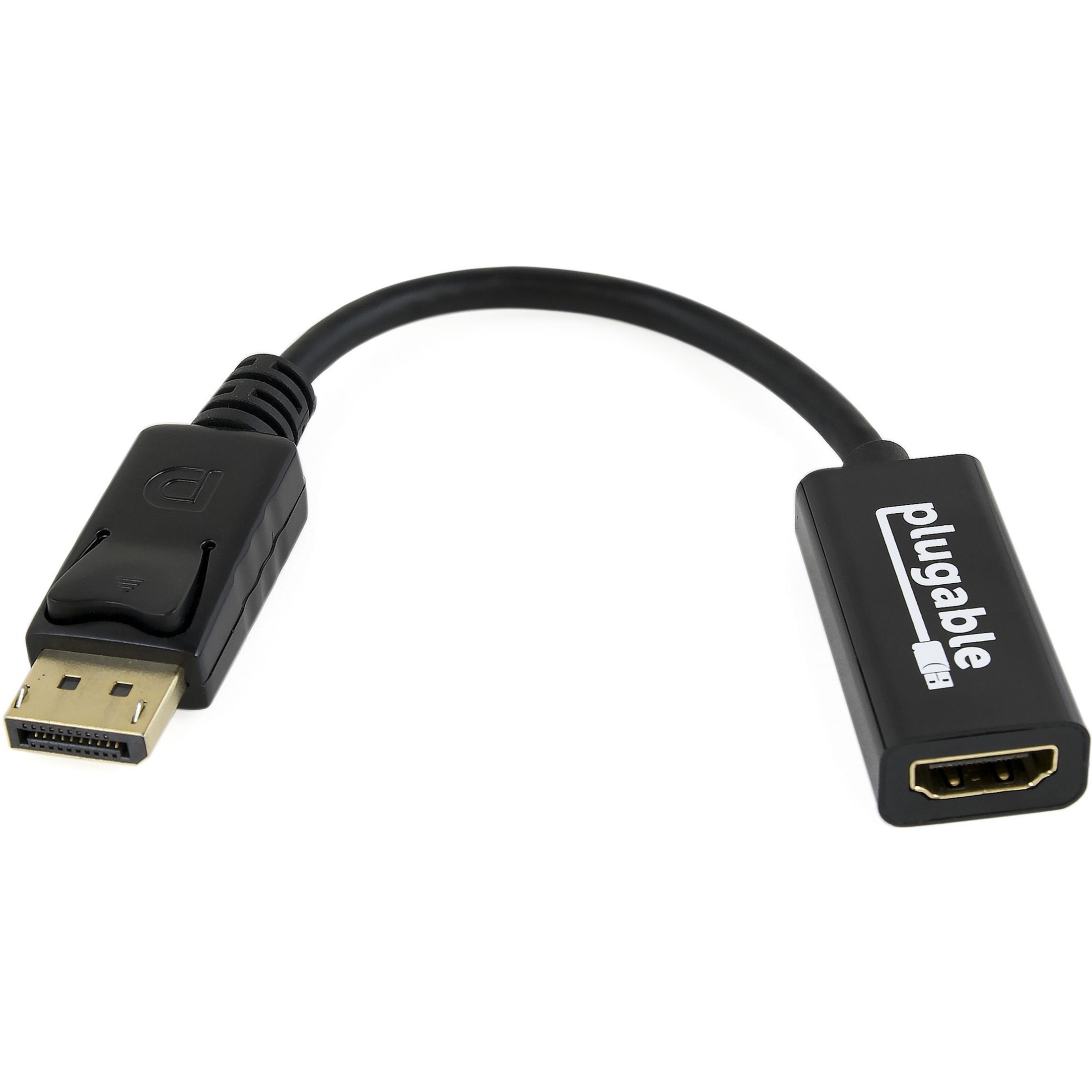 Plugable DisplayPort to HDMI Passive Adapter (Supports Windows and Linux Systems and Displays up to 4K UHD 3840x2160@30Hz) - image 1 of 5