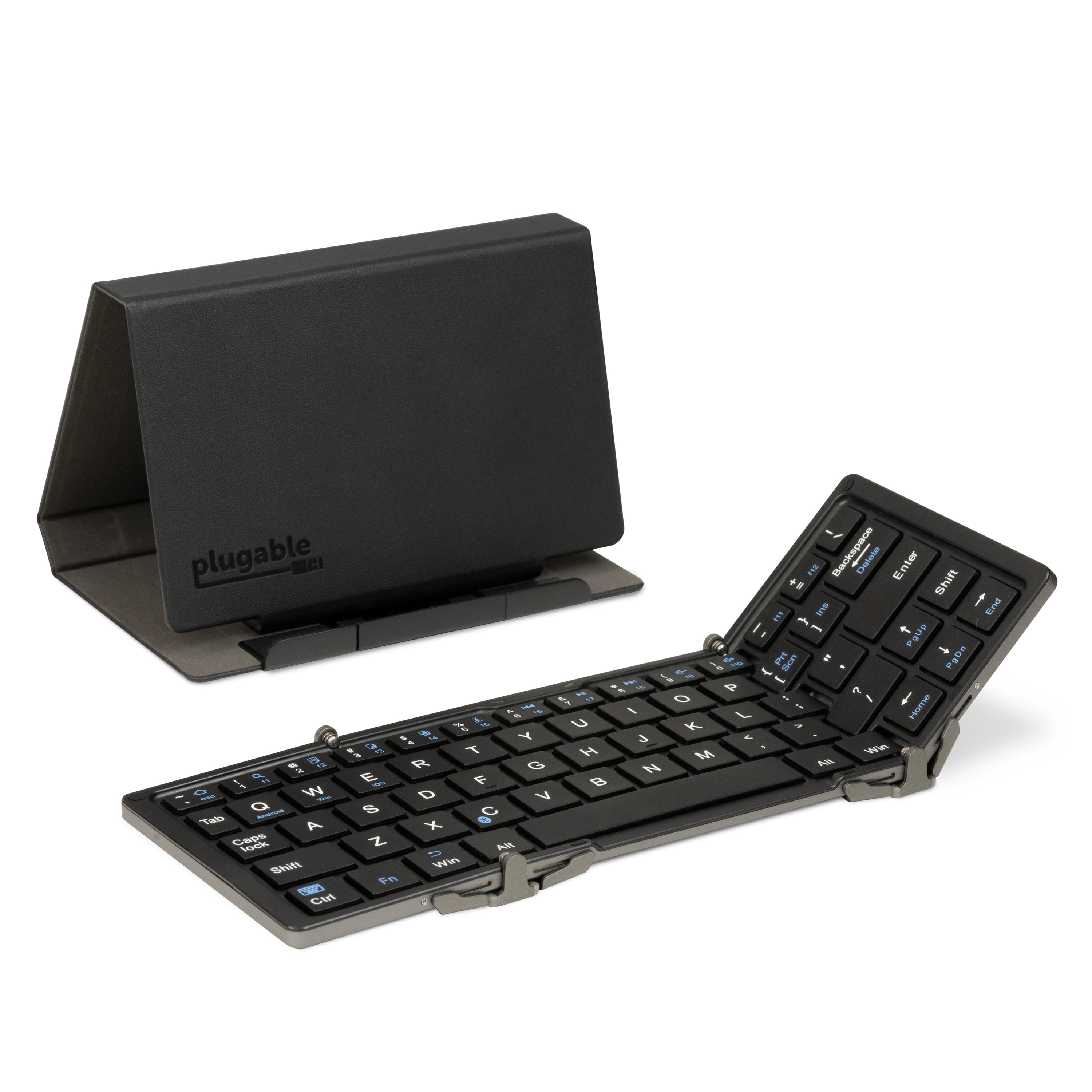 Plugable Foldable Bluetooth Keyboard Compatible with iPad, iPhones