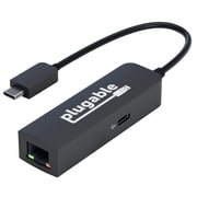 Plugable USB C to Ethernet Adapter 2.5Gb with 100W USB-C PD Charging, 2.5 Gigabit Type C USB Ethernet Adapter for Windows, MacBook, Chrome, iPad, Surface, XPS, Thunderbolt 4, USB4 USBC-E2500PD