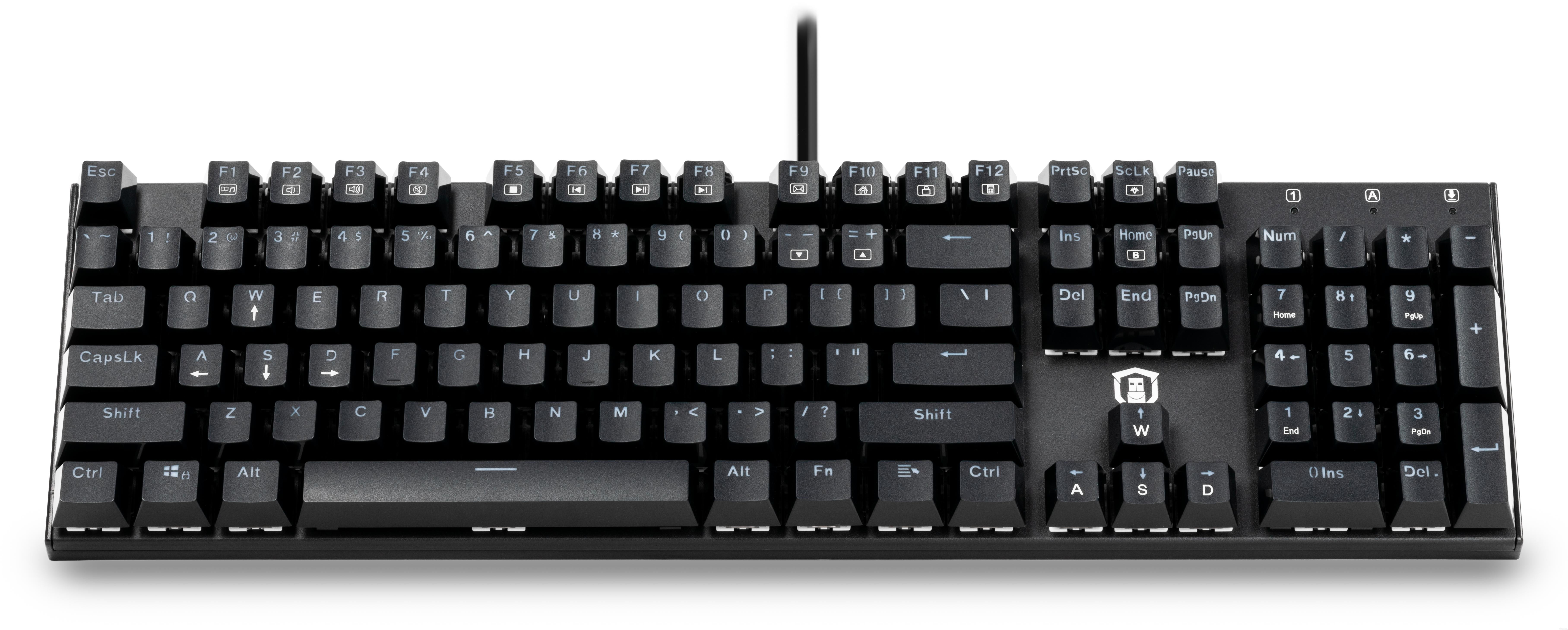 Plugable Performance 104 Key Mechanical Keyboard - Full-Size Backlit ...