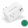 thumbnail image 1 of Plugable Wall Outlet Extender with 1x USB-C and 1x USB, 32W USB C Charger Block, 1 of 5