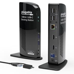 USB 3.0 Universal Laptop Docking Station Dual Monitor for Windows and Mac (Dual HDMI, Gigabit Ethernet, Audio, 6 USB Ports) -TAA Compliant