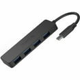 thumbnail image 1 of Plugable USB C to USB Adapter Hub, 4 Port USB 3.0 Hub, USB Splitter for Laptop, Compatible with Windows, MacBook Pro/Air, iPad Pro, Surface Pro, Chromebook, Linux, Android, Charging Not Supported, 1 of 7