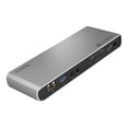 thumbnail image 1 of Plugable Thunderbolt 3 Dock Compatible with MacBook Pro and Thunderbolt 3 PCs (4K DisplayPort or HDMI, 1Gb Ethernet, Audio, 3 USB Ports, 85W Charging), 1 of 8