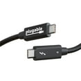 thumbnail image 1 of Plugable Thunderbolt 4 Cable [Thunderbolt Certified] 3.2ft USB4 Cable with 100W Charging, Single 8K or Dual 4K Displays, 40Gbps Data Transfer, Compatible with Thunderbolt 4, USB4, Thunderbolt 3, USB-C, 1 of 7