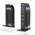 thumbnail image 1 of Plugable 4K USB C Docking Station Triple Monitor with 100W Power Delivery, USB C Dock for Thunderbolt 3/4, and USB-C Windows and Mac, 1 of 7