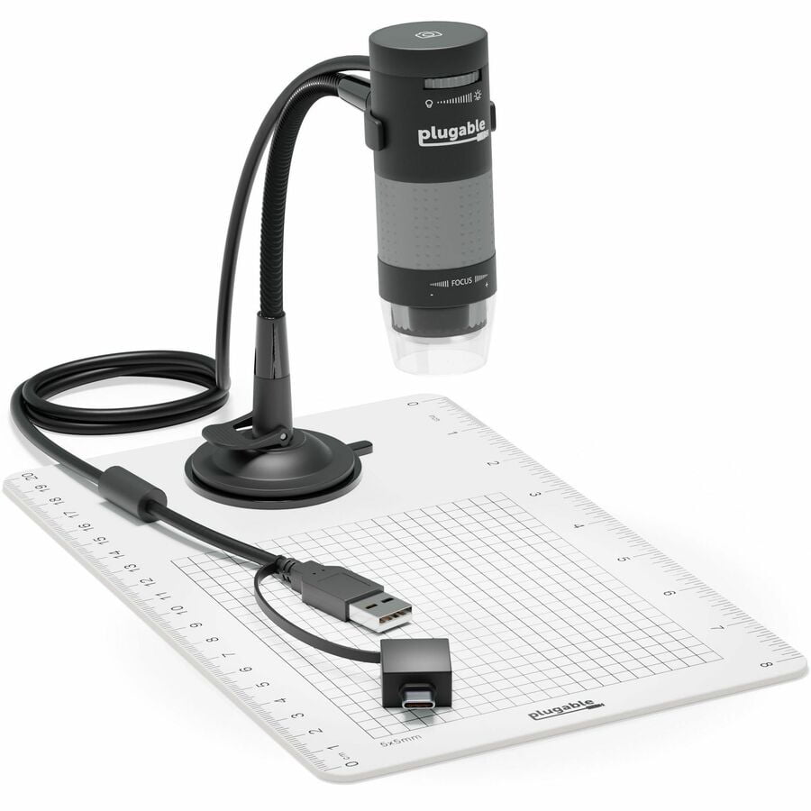 PLUGABLE TECHNOLOGIES Plugable USB 2.0 Digital Microscope with Flexible Arm Observation Stand