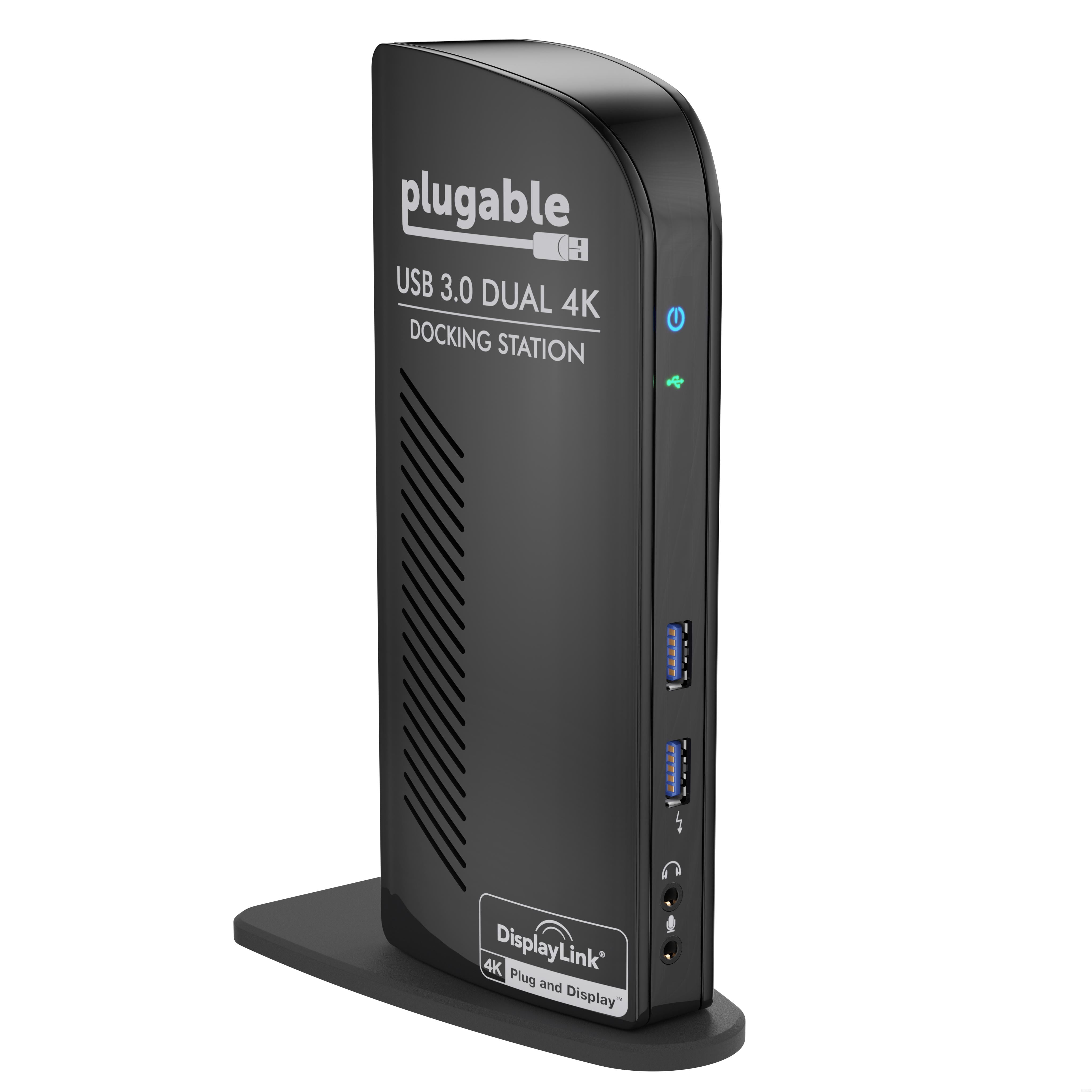 Plugable USB 3.0 Dual DisplayPort 4K Monitor Universal Laptop Docking