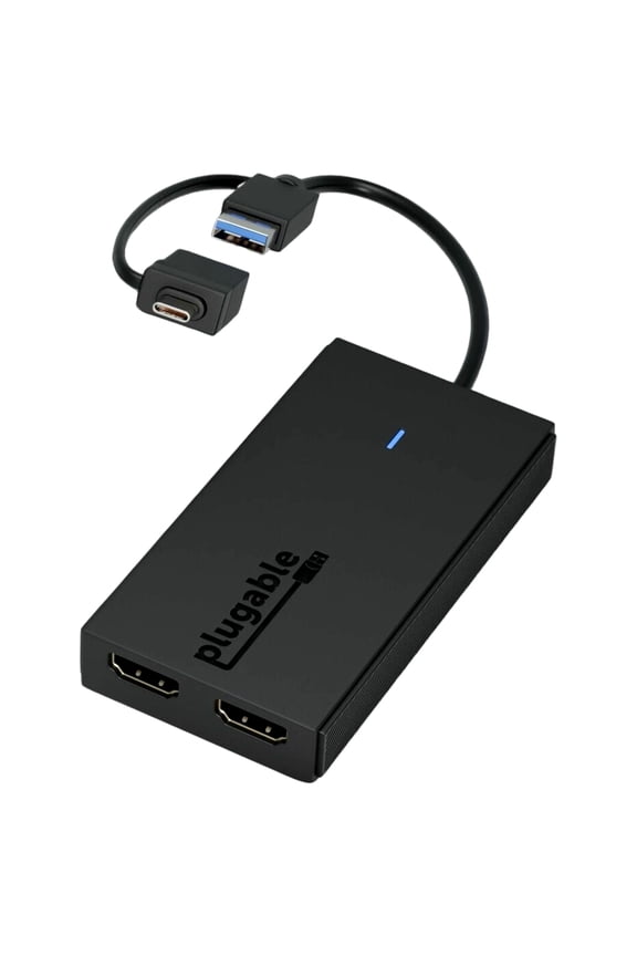 Dual Monitor Adapter for M1/M2/M3/M4 macOS Systems, Windows, ChromeOS. Broad Compatibility