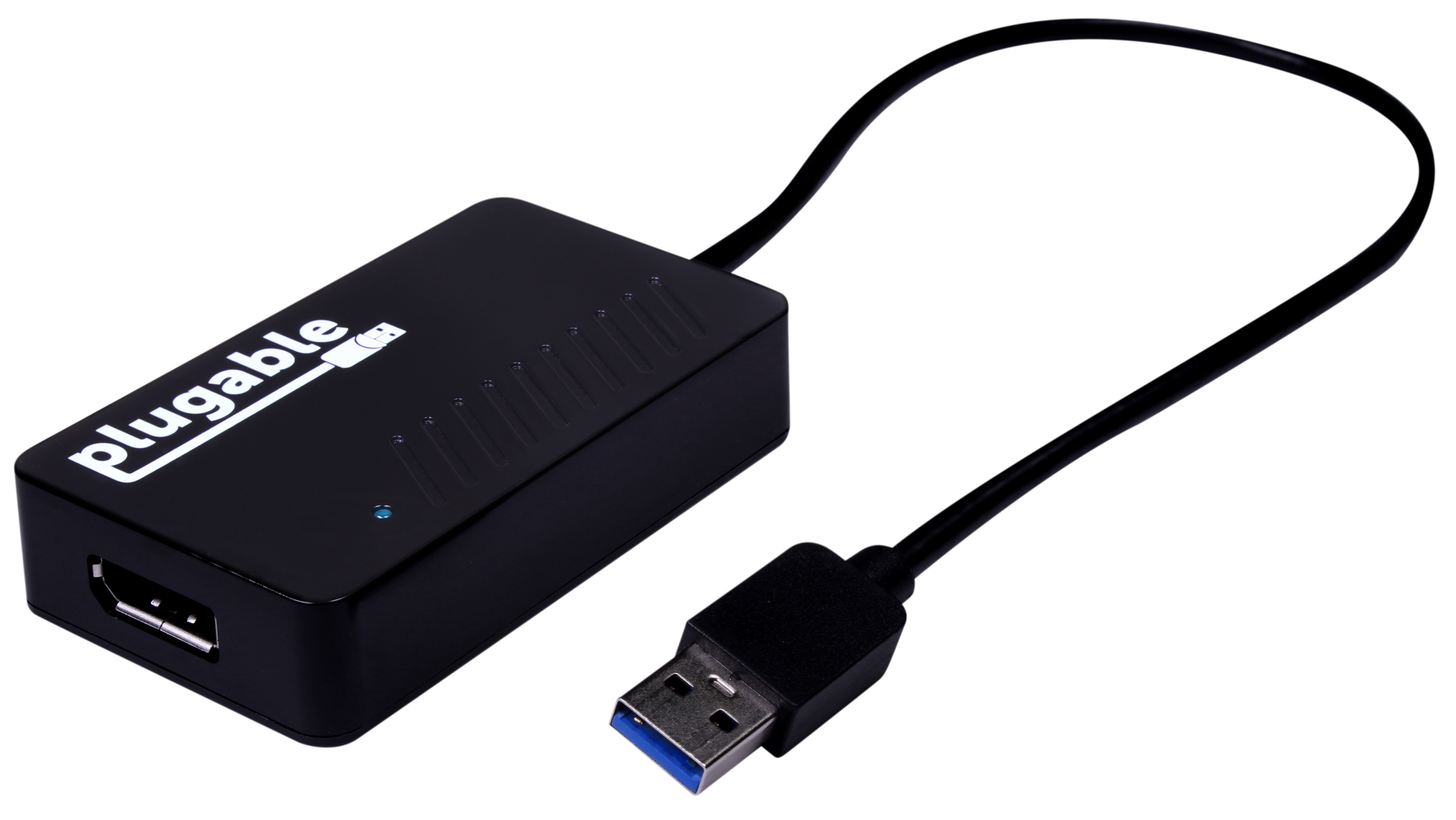 Plugable USB 3.0 to DisplayPort 4K UHD Video Graphics Adapter for Multiple Monitors up to 3840x2160 Supports Windows 11,10, 8.1, 7, and macOS - image 1 of 5