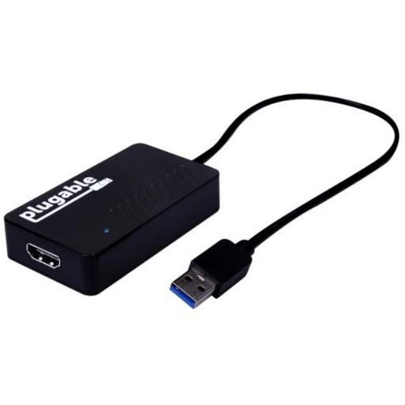 Plugable USB 3.0 to HDMI 4K UHD Video Graphics Adapter for Multiple Monitors up to 3840x2160 Supports Windows 11, 10, 8.1, 7 - image 1 of 6