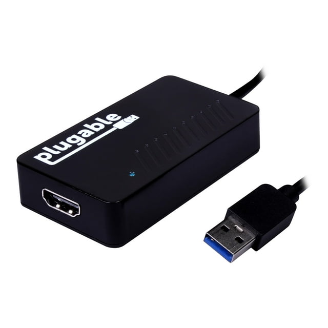 Plugable USB 3.0 to HDMI Video Graphics Adapter with Audio for Multiple Monitors up to 2560x1440 Supports Windows 11, 10, 8.1, 7, XP, and Mac