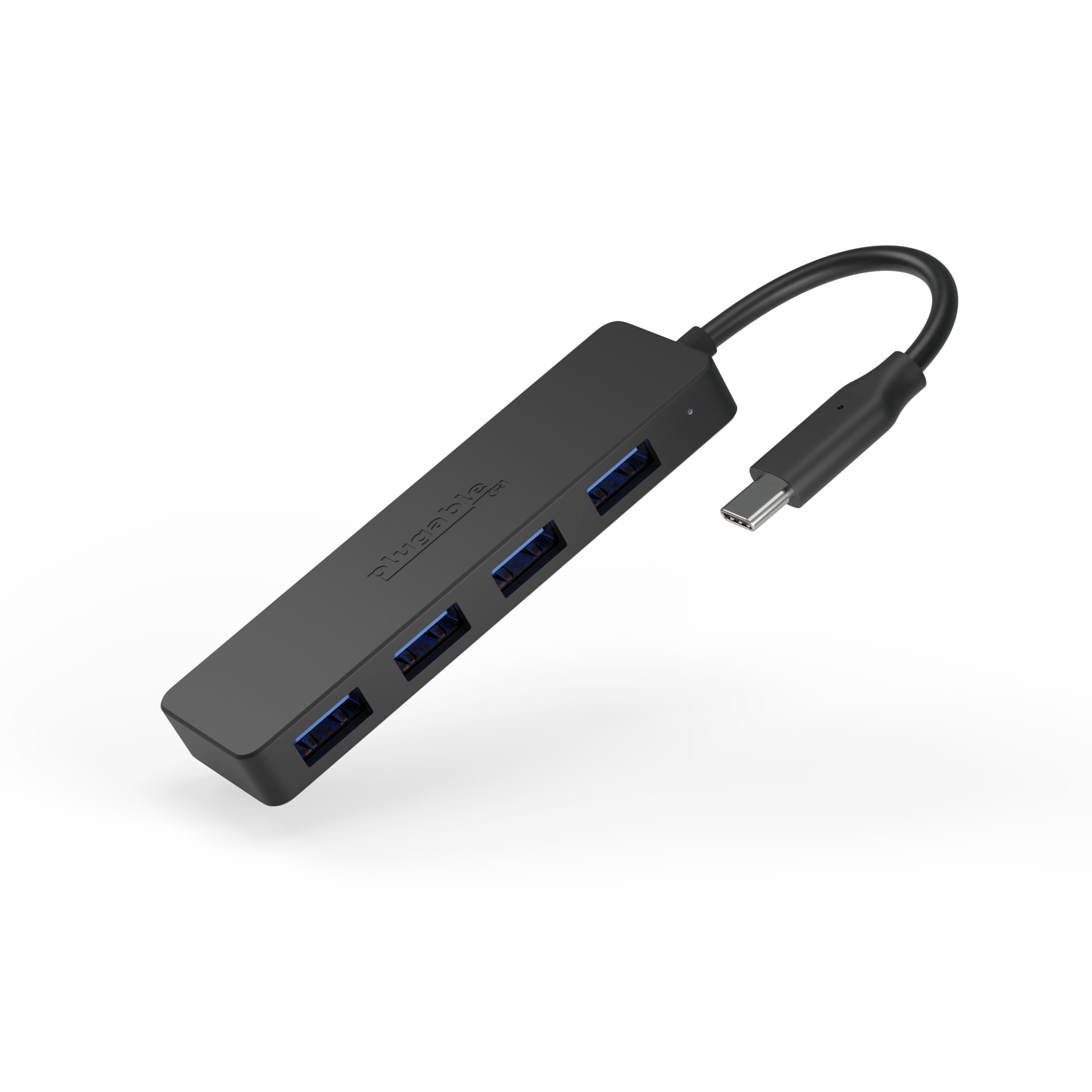 Plugable USB C to USB Adapter Hub, 4 Port USB 3.0 Hub, USB Splitter for