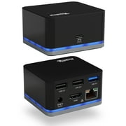 Plugable USB C Cube - Mini Docking Station, Compatible with Thunderbolt 3 Ports and Specific USB-C Systems No Host Charging, Connect 1x HDMI up to 4K @30Hz Monitor, Ethernet, 3x USB Ports