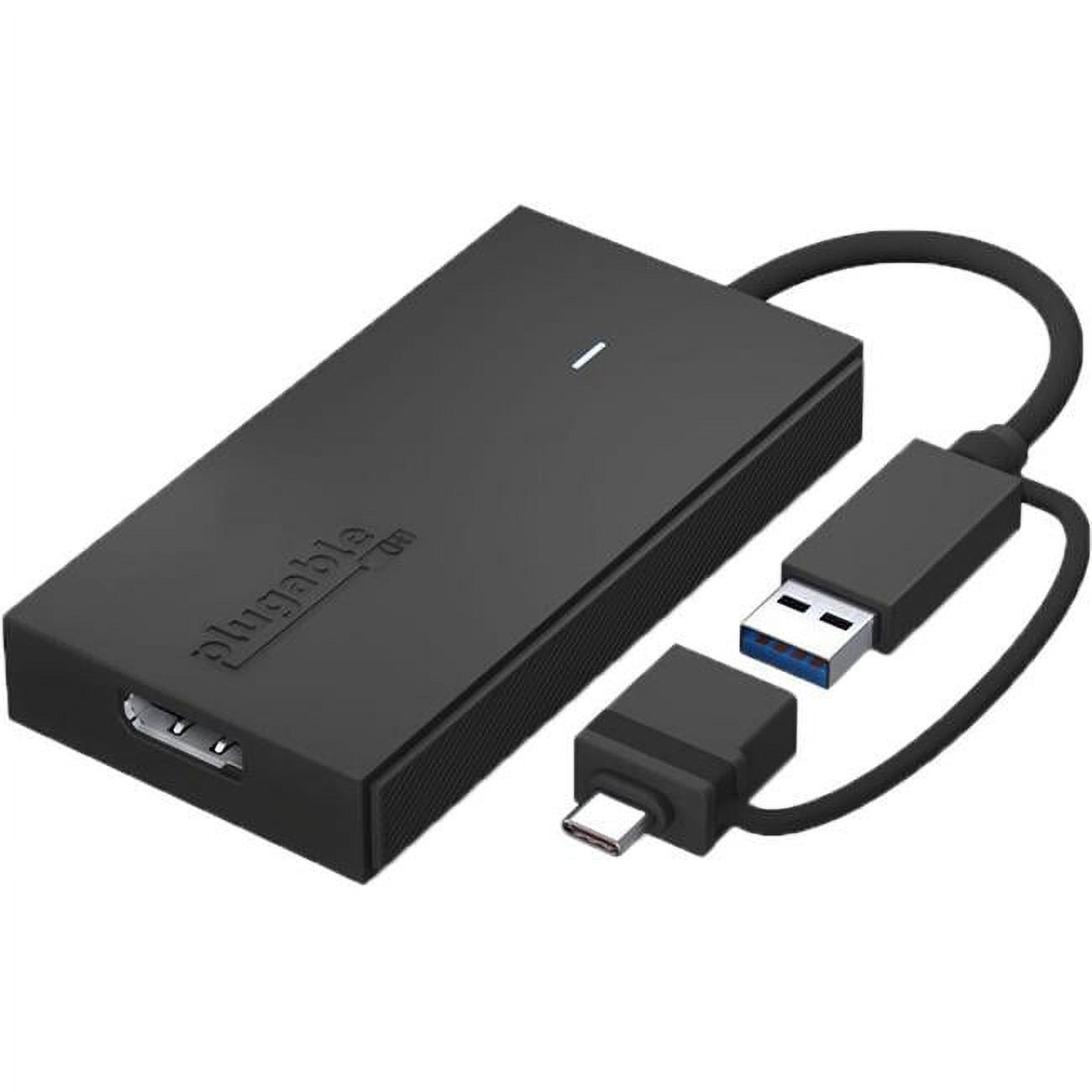 Plugable USB C to DisplayPort Adapter, Universal Video Graphics Adapter for USB 3.0 and USB-C Macs and Windows, Extend a DisplayPort Monitor up to 1080p@60Hz - image 1 of 7