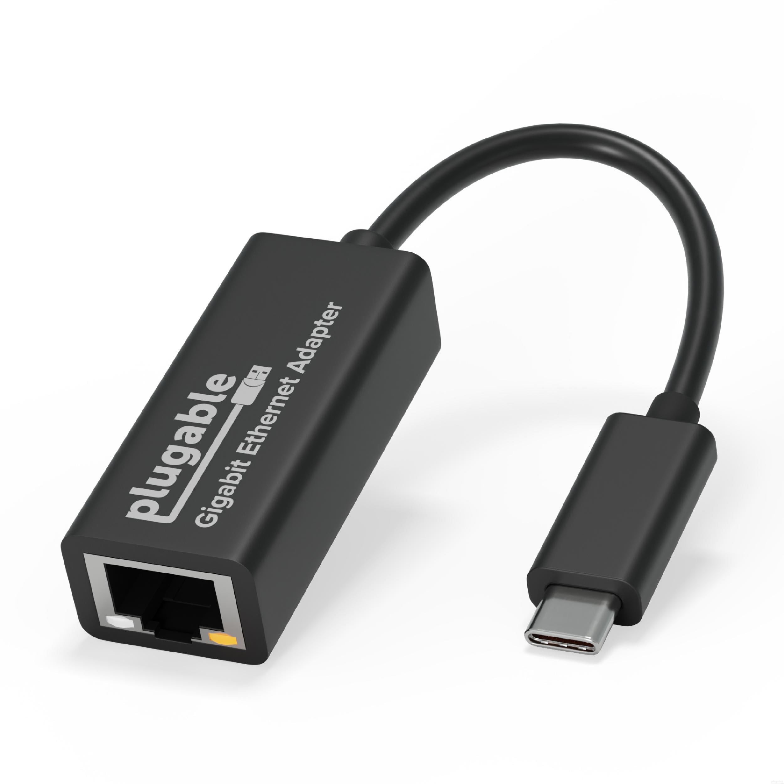 Plugable USB C to Ethernet Adapter, Fast and Reliable Thunderbolt or USB C  to Gigabit Ethernet Adapter, Compatible with Windows, Mac, iPhone 15