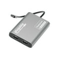 thumbnail image 1 of Plugable USB C to HDMI Adapter, Dual Monitor 4K 60Hz for Apple Mac M1/M2/M3, DisplayLink Multiple Displays for Thunderbolt Macbook or iMac, Driver Required (USBC-6950M), 1 of 5