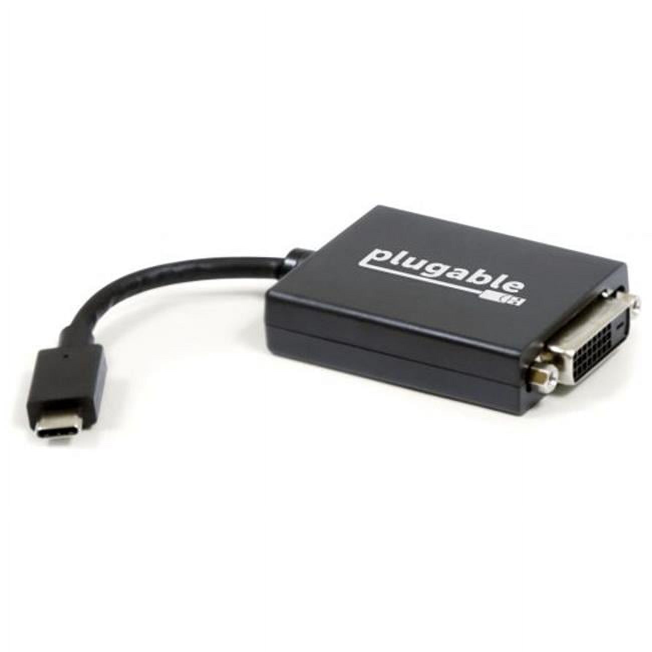 Plugable USB C to DVI Adapter - Connect Your USB-C Laptop to a DVI Display up to 1920x1200 - Compatible with 2017 and later Mac and Windows PCs - image 1 of 5
