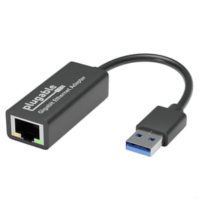 Plugable USB to Ethernet Adapter, USB 3.0 to Gigabit Ethernet, Supports Windows 11, 10, 8.1, 7, XP, Linux, Chrome OS