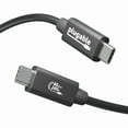 thumbnail image 1 of Plugable USB4 Cable with 240W Charging, 3.3 Feet (1M), USB-IF Certified, 1 of 8