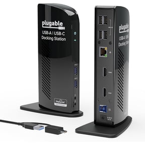 Plugable Universal Laptop Docking Station Dual HDMI Monitor UD-3900