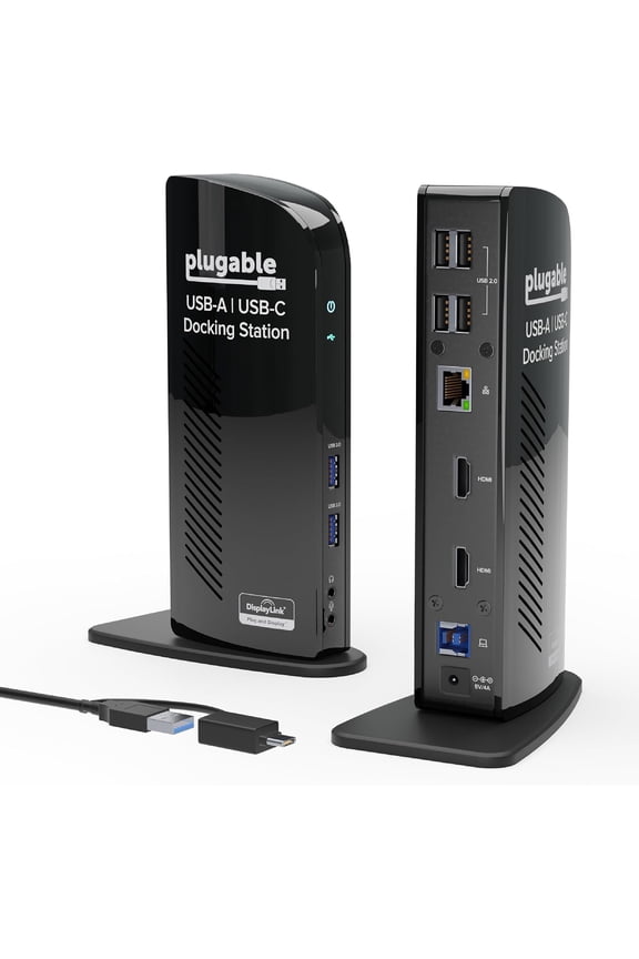 Universal Laptop Docking Station Dual HDMI Monitor UD-3900