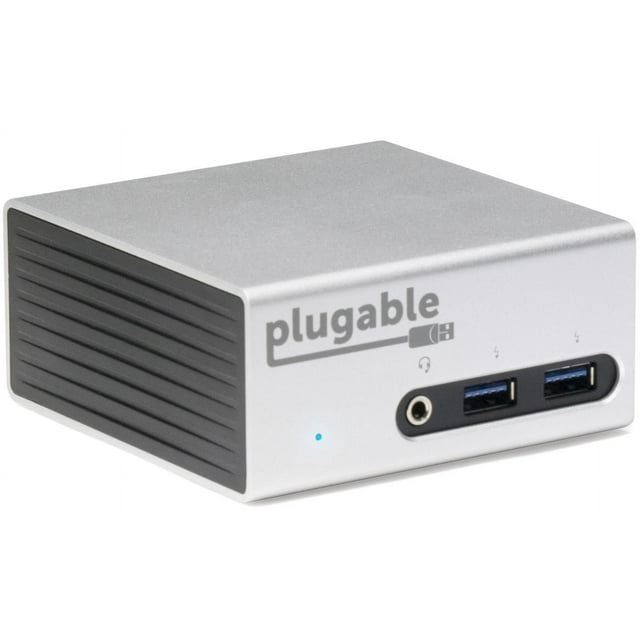 Plugable Universal USB 3.0 Docking Station with Dual Video Outputs and 4K Support for Windows 10, 8.1, 7 (HDMI and DVI or VGA, Gigabit Ethernet, Audio, 4 USB 3.0 Ports, VESA Mount Aluminum Mini)