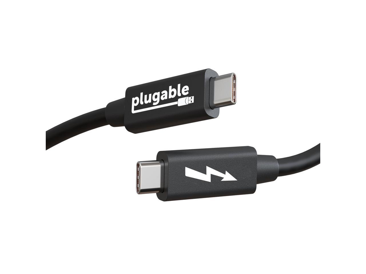 Plugable Windows Transfer Cable 6.6ft (2m), Thunderbolt 10Gbps, Bundled with Bravura Software for Windows PC to PC Migration - Unlimited Uses. Works between Thunderbolt 3 / 4, USB4 PCs - image 1 of 13