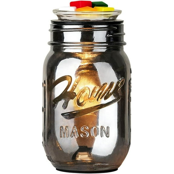 Pluggable Fragrance Warmer- Decorative Plug-in for Warming Scented Candle Wax Melts and Tarts or Essential Oils (Black)