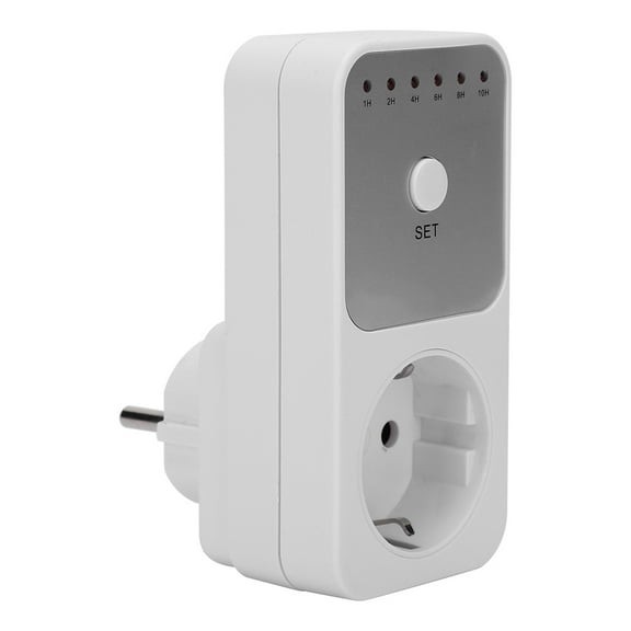 Plugin Countdown Timer Power Socket Switch Controller for Home Holiday Lights and Appliances, 1-10 Hours Electrical Plug-in Countdown Timer, 4.1 x 2 inches / 10.5 x 5.2 cm