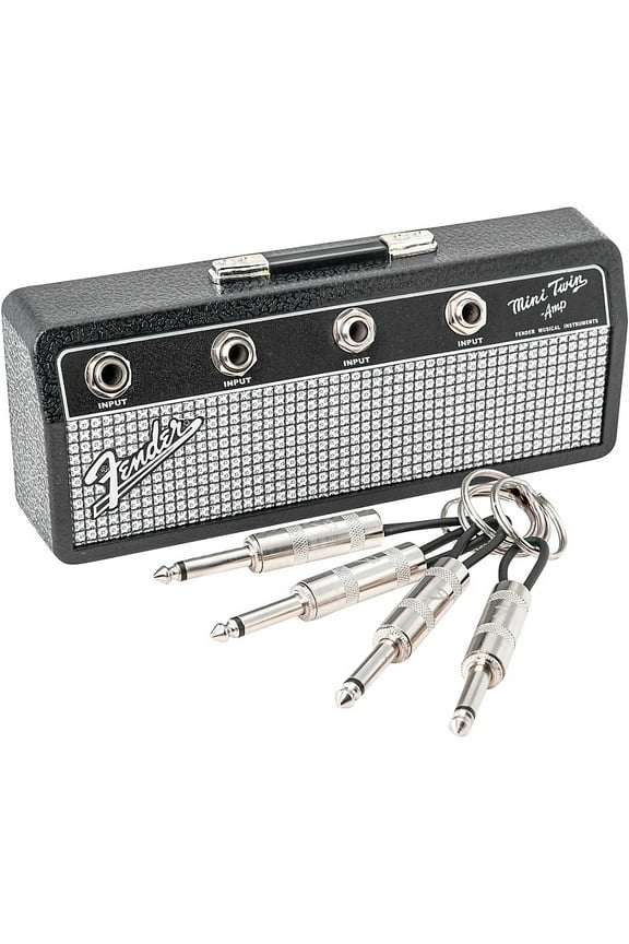 Pluginz Jack Rack Fender Black Face Guitar Amp Plug Key Chain Ring Holder Gift