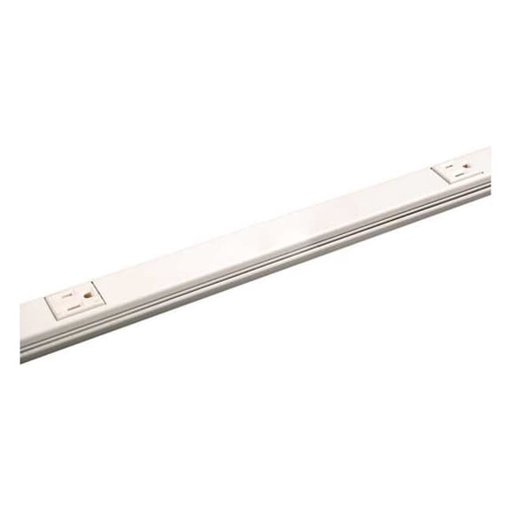 Plugmold Multi Outlet Strip 5 Single 15 Amp Outlets Steel Ivory