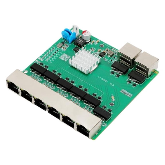 Plugs And Play 8 Port Gigabit Networking Switches Supports 5-60V Wide Voltages Input