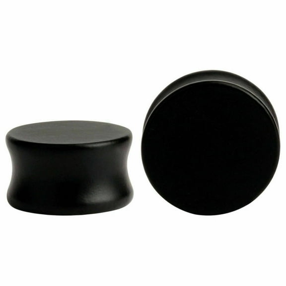 Plugs Organic Black Arang Wood Saddle Sold as a Pair Large Gauge- Whole Sale
