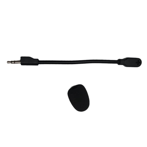 Plugs & Play 3.5mm Port Microphone Replacement Adjustable Boom Arm For PC Gaming Streaming And Voice Chatting