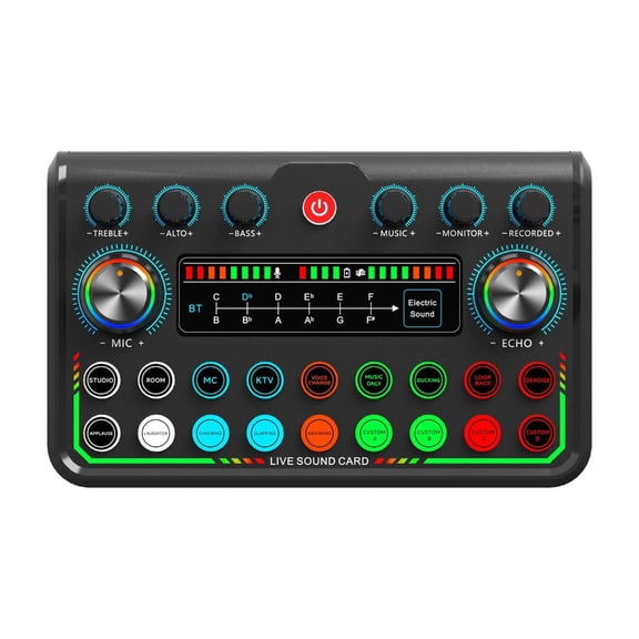Plugs Play USB Sound Card Dynamic Mic Clear Voice For Gaming Podcasting Voice Chats And Music Production