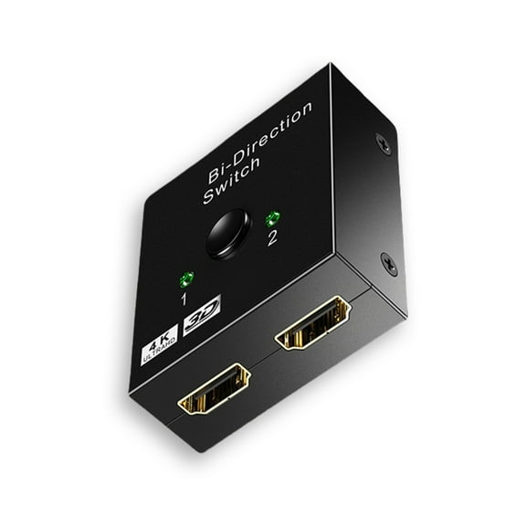 Plugs and Play HDMIs Splitter Bidirectional HDMIs Switcher for Seamlessly Video Streaming on Multiple Screens Laptop