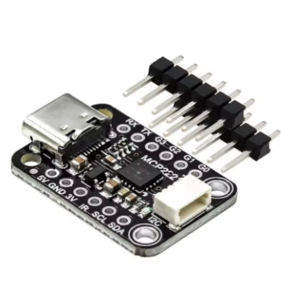 Plugs and Play MCP2221A USB to GPIO Interfaces Converters Module for Rapid Connection in Electronic Development Projects
