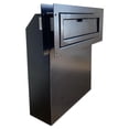 thumbnail image 1 of Plugsharge Through The Door Mail Drop Box - 1.5mm Steel Payment Dropbox - Door Mount Theft Proof Mailbox - Locking Deposit Drop Box for Night Key, Deposit, Cash, and Rent, Black, 1 of 10