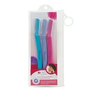 Plum Beauty Facial Shaping Razors, Facial Dermaplaning Tools, Skin Safe, Hair Removal for Eyes & Face, 3ct.