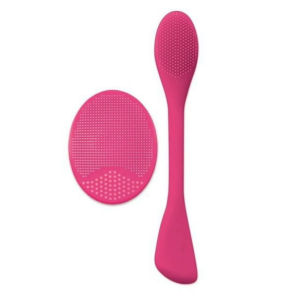 Plum Beauty Facial Skin Scrubber Set Removes Dirt, Opens Pores, Exfoliates Skin, Wall Suction Back