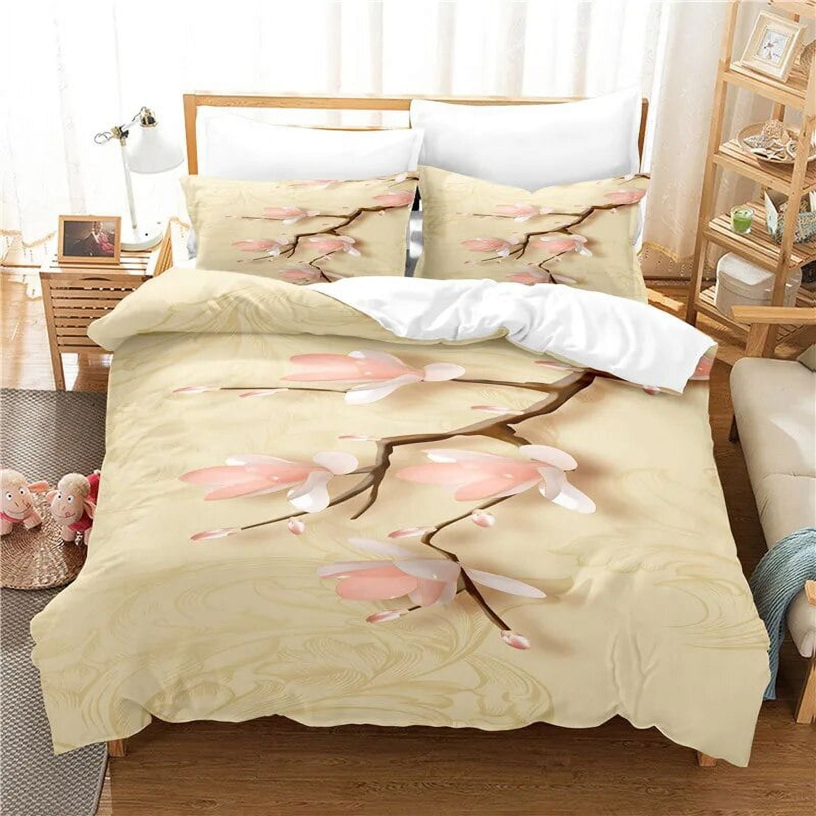 Plum Blossom Bedding Set For Bedroom Soft Bedspreads For Bed Home Comefortable Duvet Cover Quilt Cover And Pillowcase Walmart