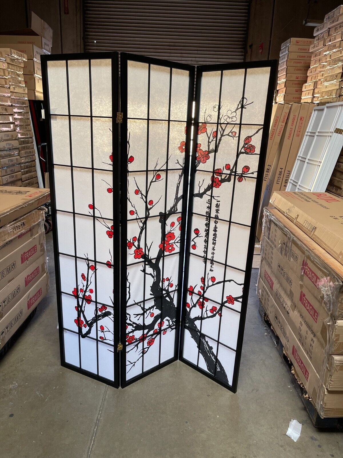 Plum Blossom Design Room Divider panel
