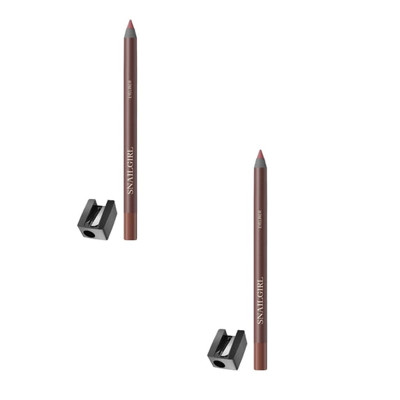 Plum Brown Eyeliner Pencil for Mature Eyes - Waterproof Smudge-Proof Creamy Glide-On Eye Liner for Older Women, No Tugging Soft Application, Long-Lasting Natural Definition with Built-in Sharpener