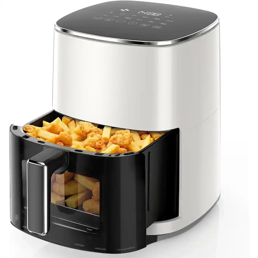 Plum Chef 6.3-Quart Air Fryer with Viewing Window, 12-in-1 Digital ...